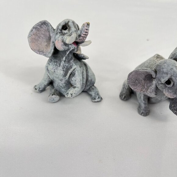 Pete Apsit Holy Herd Noah's Ark Set Of 2 Elephants Vintage - Picture 3 of 4